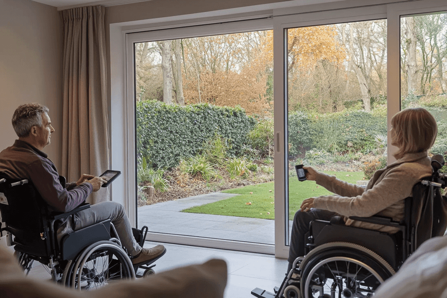 Convierte tu hogar en un refugio cómodo y seguro con puertas motorizadas. Modernas, eficientes y accesorios ideales para personas con movilidad reducida.